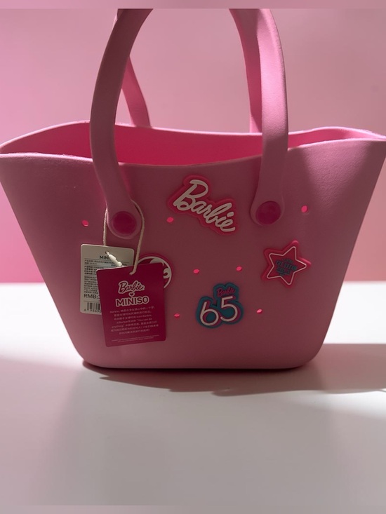 Miniso Handbags - MINISO Barbie Pink Patch Tote Bag